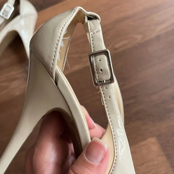 Guess Peeptoe High Heels in Nude - Picture 12 of 14